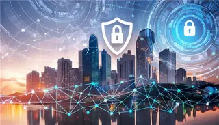 City view with security images